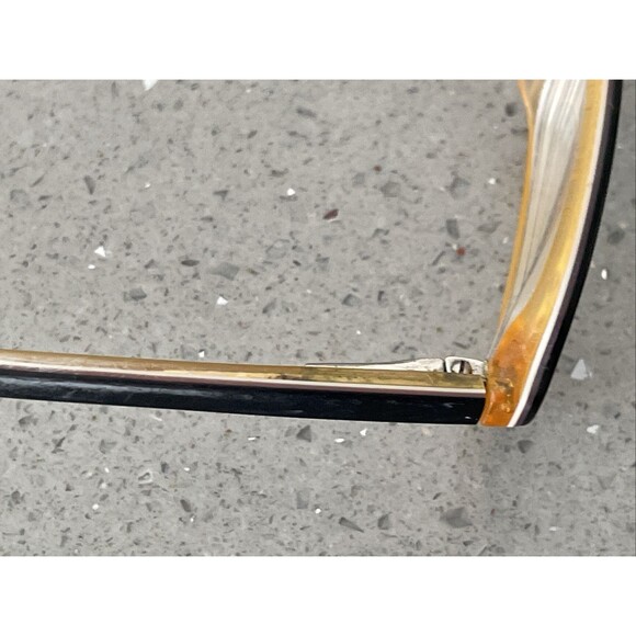 GUESS Eyeglasses Frames ONLY Full Rim Black Gold Tone GU 1301 BLK HNY 51-16 140 - Picture 9 of 13